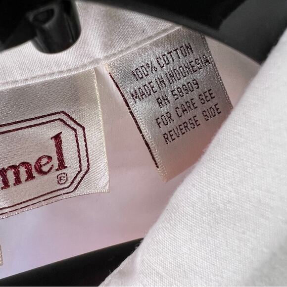 Bechamel Womens Button Up Size S Vintage Short Sleeve Patchwork Red Blue White - Picture 8 of 8